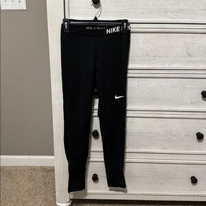 Nike Black and White Athletic Leggings